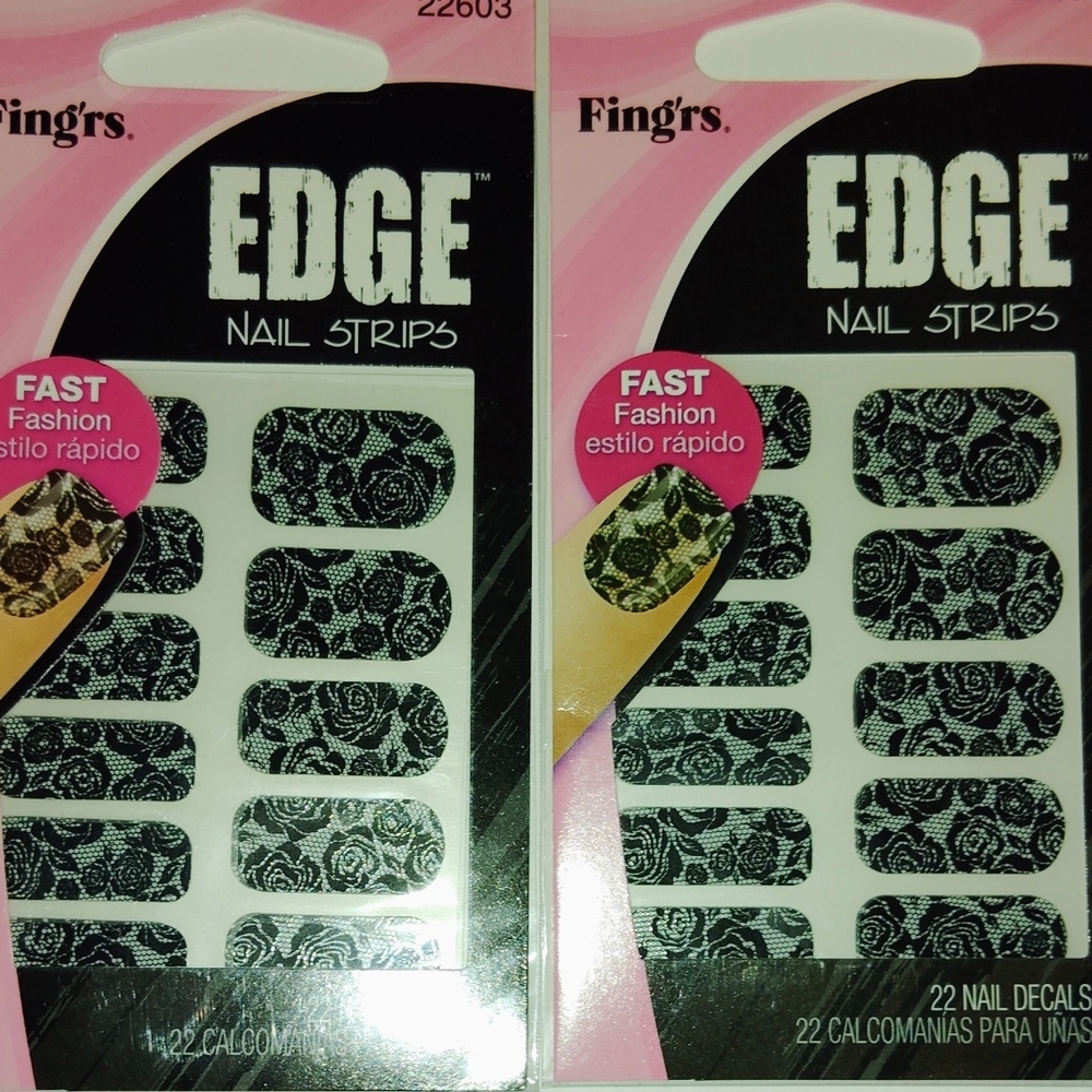Black Nail Strips